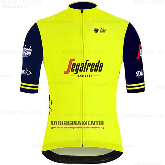 Abbigliamento Segafredo Zanetti 2020 Manica Corta e Pantaloncino Con Bretelle Giallo Azul - Clicca l'immagine per chiudere